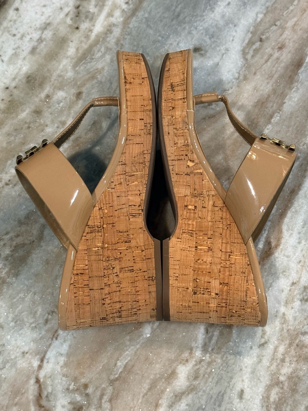 Women’s SAM EDELMAN Yardlie Emblem platform wedge sandals- Size 8 - Picture 8 of 8